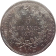 Francja - 5 Franków 1873 A - PCGS MS64