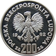 Polska / PRL - 200 Złotych  MŚ Hiszpania 1982 próba