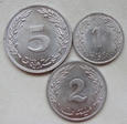 Tunezja 1, 2, 5  Millim 1960