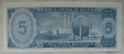Boliwia 5 Pesos Bolivianos 1962 seria W