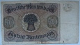 Niemcy 50 Rentenmark 1934 seria A