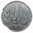 Polska / PRL 1 złoty 1987 - destrukt