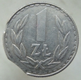 Polska / PRL 1 złoty 1987 - destrukt