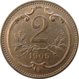 Austria 2 Heller 1905