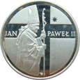 Polska 10 000 zł 1989 Jan Paweł II - gruby krzyż