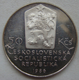 Czechosłowacja 50 Koron Telc 1986 lustrzanka