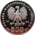 Polska / PRL  500 Złotych  XIV ZIO Sarajewo 1983 próba