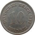 Niemcy 10 Pfennig 1914 F