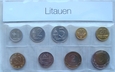 Litwa set monet obiegowych 1991 - 2004 (G-03D)