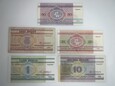 Białoruś - zestaw banknotów - 5 sztuk
