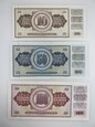 Jugosławia - zestaw banknotów - 3 sztuki