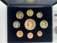 Dania - 2002 - próbne euro - set 9 sztuk 