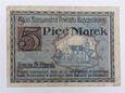 Polska - Kościerzyna - 5 marek - 1920 - czterocyfrowy
