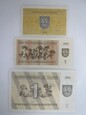 Litwa - zestaw banknotów - 3 sztuki
