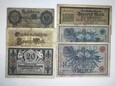 Niemcy - zestaw banknotów - 6 sztuk