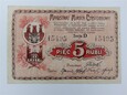 Polska - Częstochowa - 5 rubli - 1915 - D - pięciocyfrowy