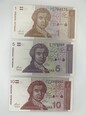 Chorwacja - zestaw banknotów - 3 sztuki
