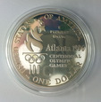USA, Dolar 1996 P Wioślarstwo Atlanta Ag PROOF