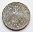 Kaiserreich, 3 Marki 1914 Wuerttemberg REZERWACJA