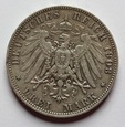 Saksonia, 3 Marki 1908 Friedrich August