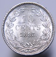 Holandia 10 centów 1893 r. Wilhelmina