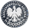 Polska 300000 złotych 1994 r. Maksymilian Kolbe