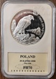 Polska 20 złotych 2008 r. Sokół Wędrowny GCN PR70