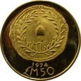 Malta 50 lirów 1974 r. pierwsza maltańska moneta