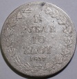 6. 1 1/2 Rubla = 10 złotych 1837 r. MW