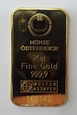 Sztabka złota Melter Assayer 20 gram 999/1000, Szwajcaria