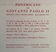 1991 Watykan Set Jan Paweł II 10-1000 Lirów