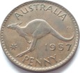 AUSTRALIA 1 Pens 1957 Elżbieta II