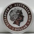 AUSTRALIA 2015  KOOKABURRA MENNICZA 1 UNCJA 31,1 Gr SREBRA 999   