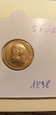  Rosja 5 Rubli 1898 Г - Mikołaj II 4,3 gram zloto 900