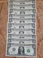 USA 2017 5 x 1 DOLAR BANKNOTY prosto z paczki bankowej kolejne numery