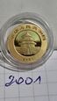 CHINY PANDA 2001  20 yuan  1/20 uncji 1,55 Gram zloto 999