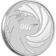  Nowosc !  Tuvalu 2020, James Bond 007,1 uncja srebra  999