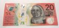 AUSTRALIA   20 Dolarow   nowiutki Banknot polimeryczny
