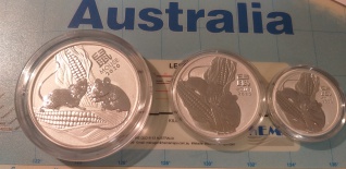   Australia 2020 Lunar III MYSZY   3 Monety  2 +1 + 0,5 Uncji 
