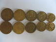BRAZYLIA zestaw 5 monet pierwszy po IIWŚ #B5