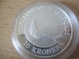 Dania 2005 10 koron 1oz Andersen Mała Syrenka uncja srebra box