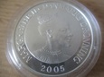 Dania 2005 10 koron 1oz Andersen Mała Syrenka uncja srebra box