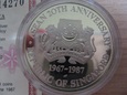 SINGAPUR 1987 ASEAN Anniversary 10 dollars silver proof #21.1594