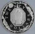 Brytyjskie Wyspy Dziewicze 1985 Medalik religijny 20 dollars