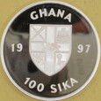 GHANA 1997 Rafa koralowa 100 sika