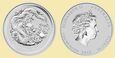 Rok Smoka 2012 Australia 1/2 oz Ag 999 1/2 uncja srebra #10