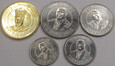TONGA różne roczniki zestaw 5 monet UNC