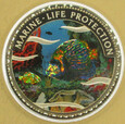 PALAU 2001 Marine Life Protection efekt pryzmatu 5 dolarów