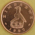 ZIMBABWE 1997 obiegowy 1 cent Glorioza wspaniała