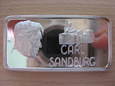 USA Carl Sandburg 1 oz uncja sztabka srebra #16.1604